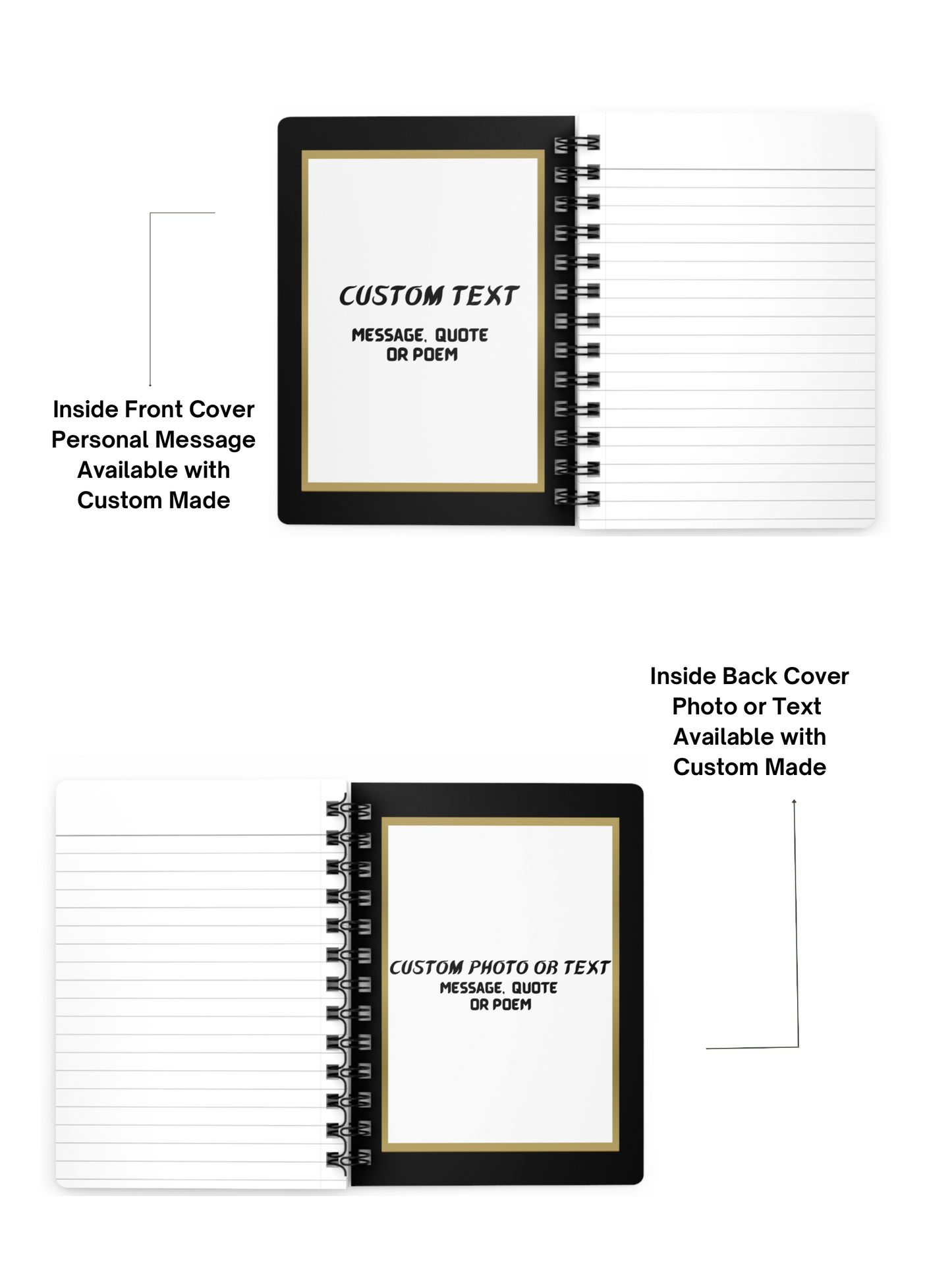 Husband/Writing Journals for Men/ Spiral Bound Journal