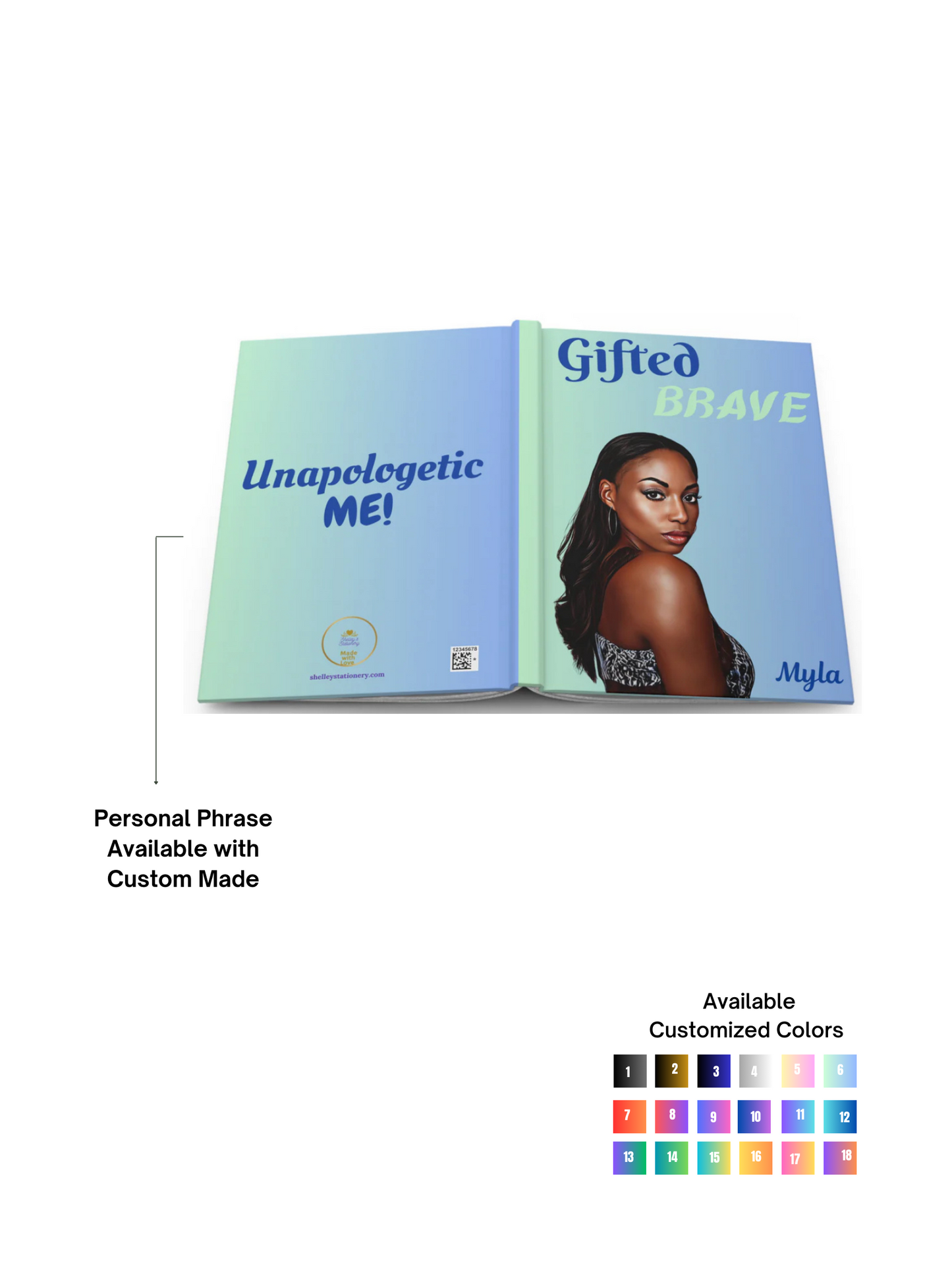 Gifted Brave/ Hardcover Journal Matte