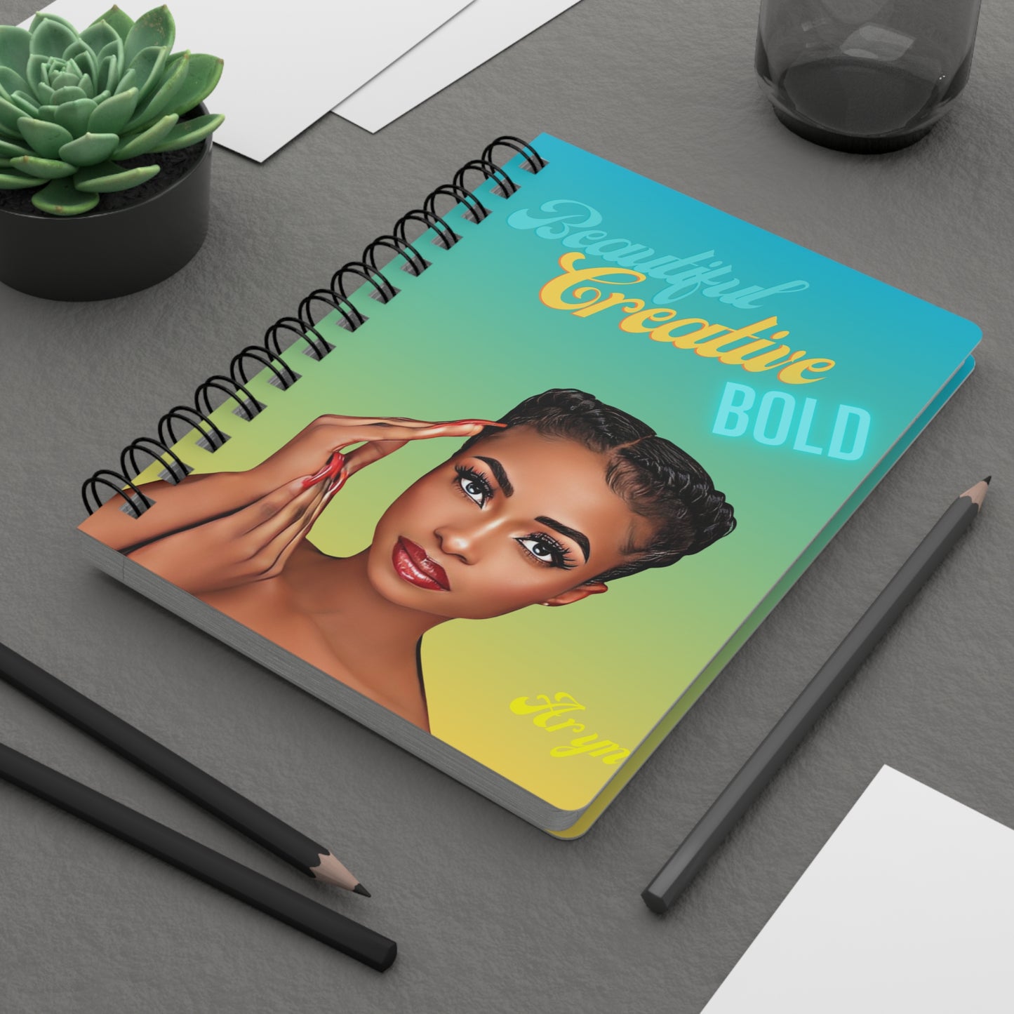 Beautiful/Creative/Bold/Spiral Bound Journal