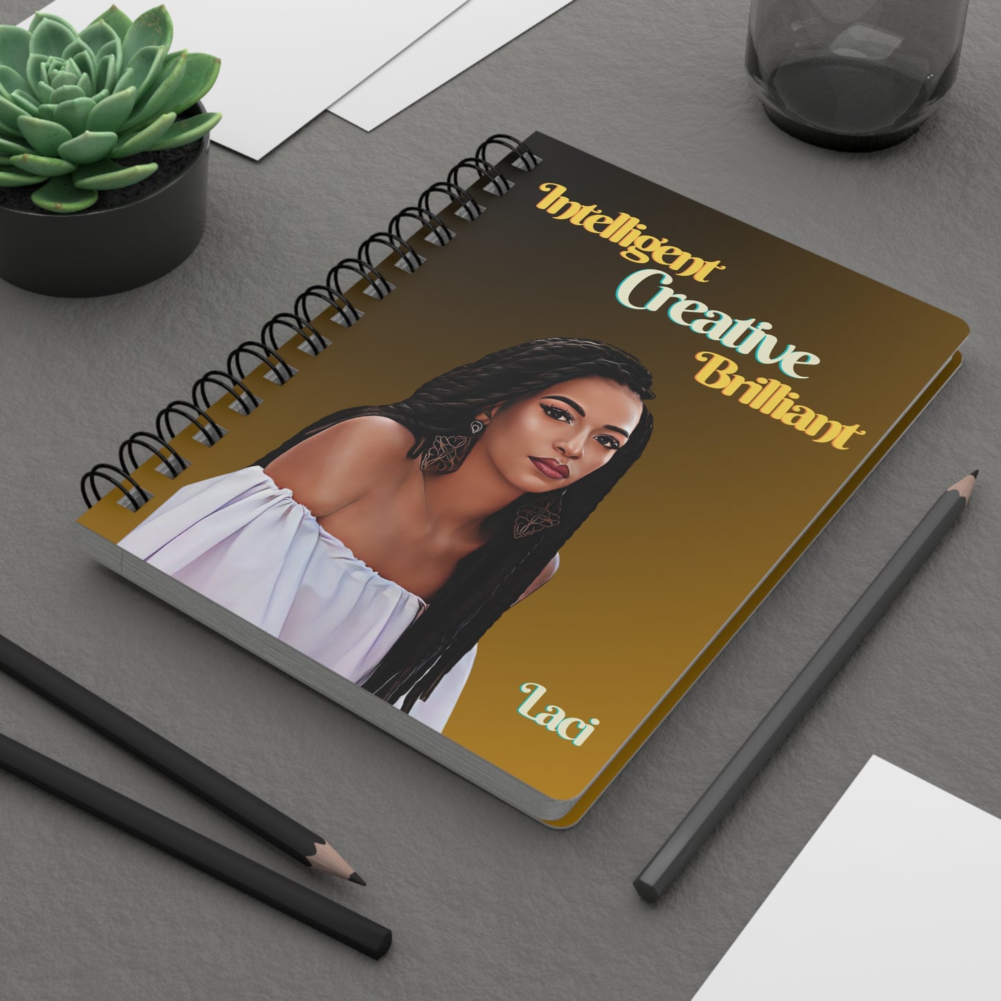 Intelligent/Creative/Brilliant/Spiral Bound Journal