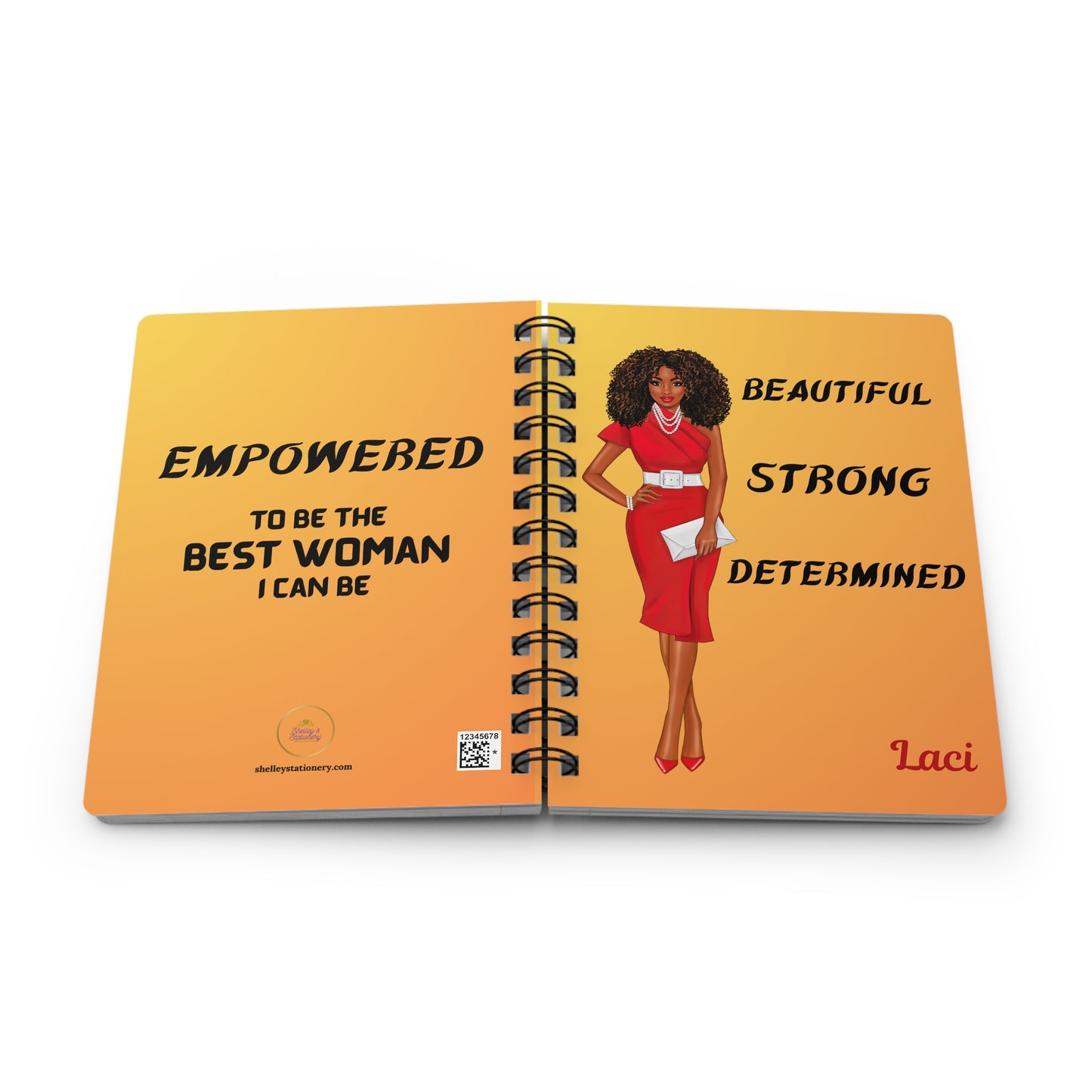 Beautiful/Strong/Determined/ Spiral Journal