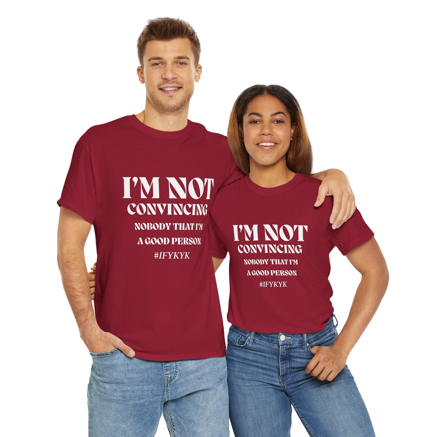 I'm Not Convincing/ Unisex Heavy Cotton Tee