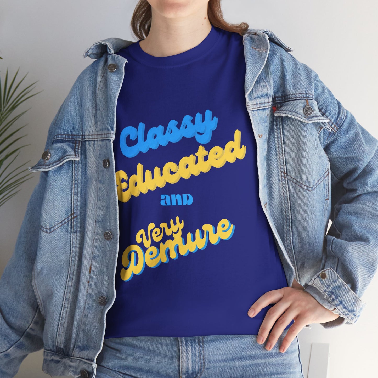 Classy Educated and Very Demure/ Unisex Heavy Cotton Tee