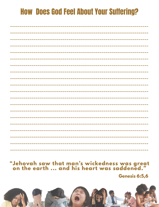 JW Letter Writing/How Does God Feel About Your Suffering/Genesis 6:6,7