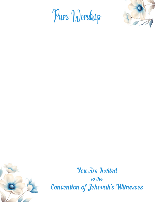 2025 Convention Invite Letter/ JW Letter Writing