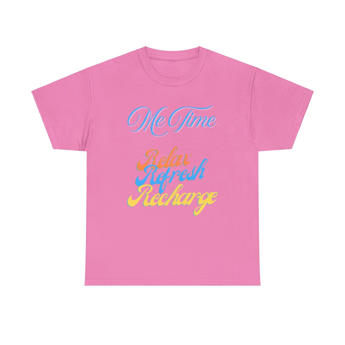 Me Time/Colorful Print/  Unisex Heavy Cotton Tee