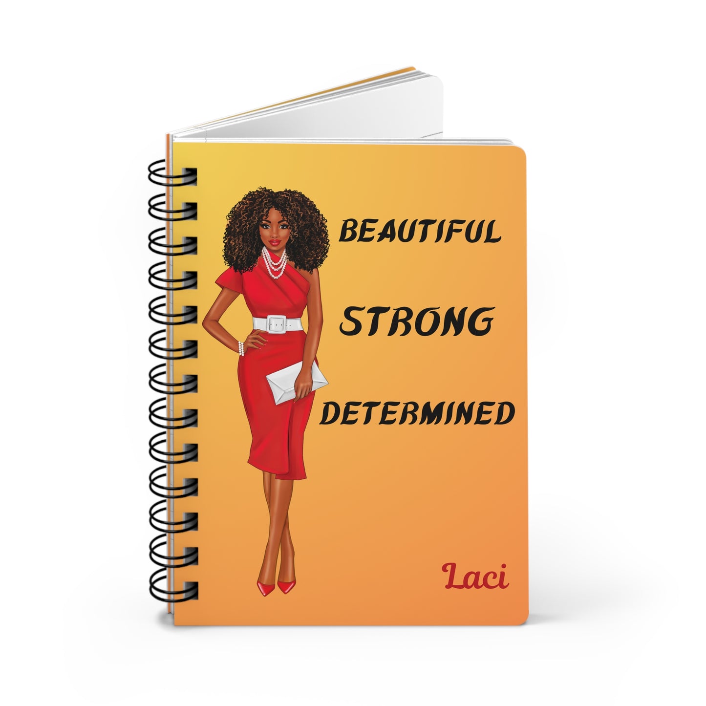 Beautiful/Strong/Determined/ Spiral Journal