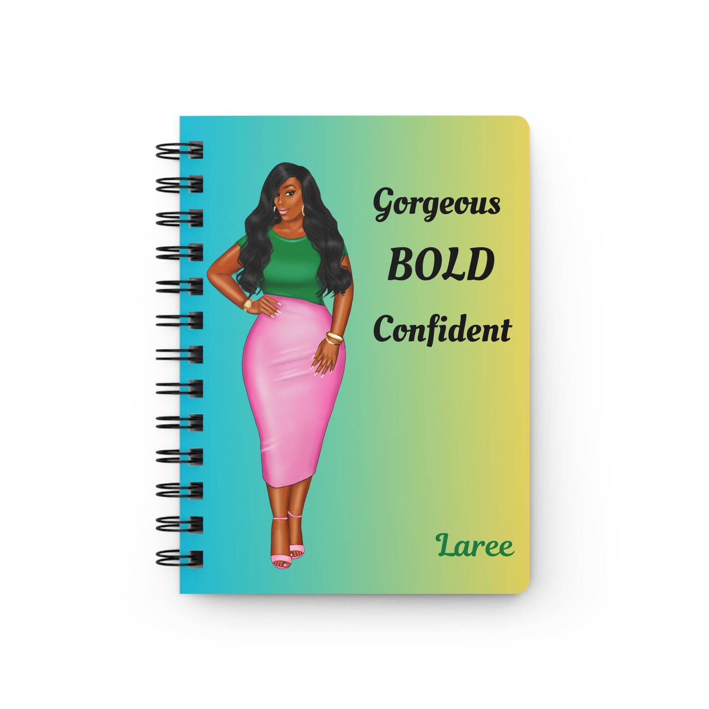 Gorgeous/Bold/Confident/Spiral Journal
