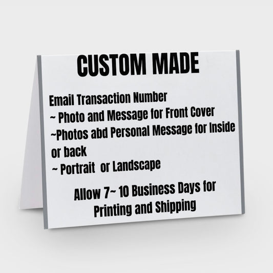 PERSONALIZE/ CUSTOM MADE GREETING CARDS