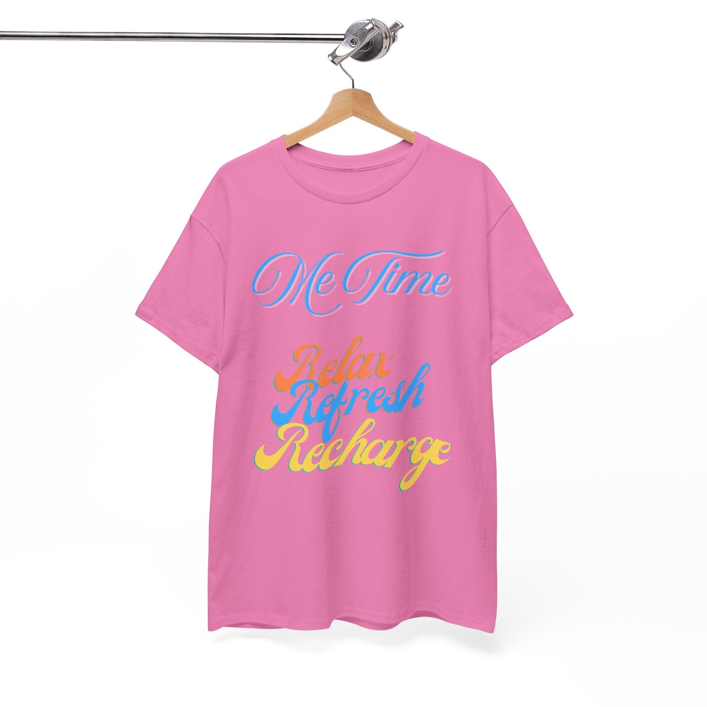 Me Time/Colorful Print/  Unisex Heavy Cotton Tee