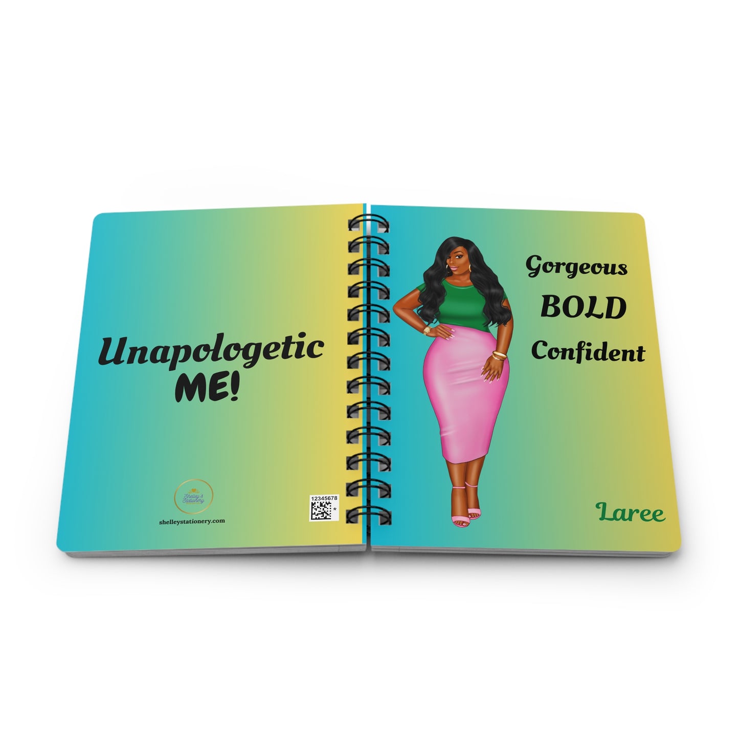 Gorgeous/Bold/Confident/Spiral Journal