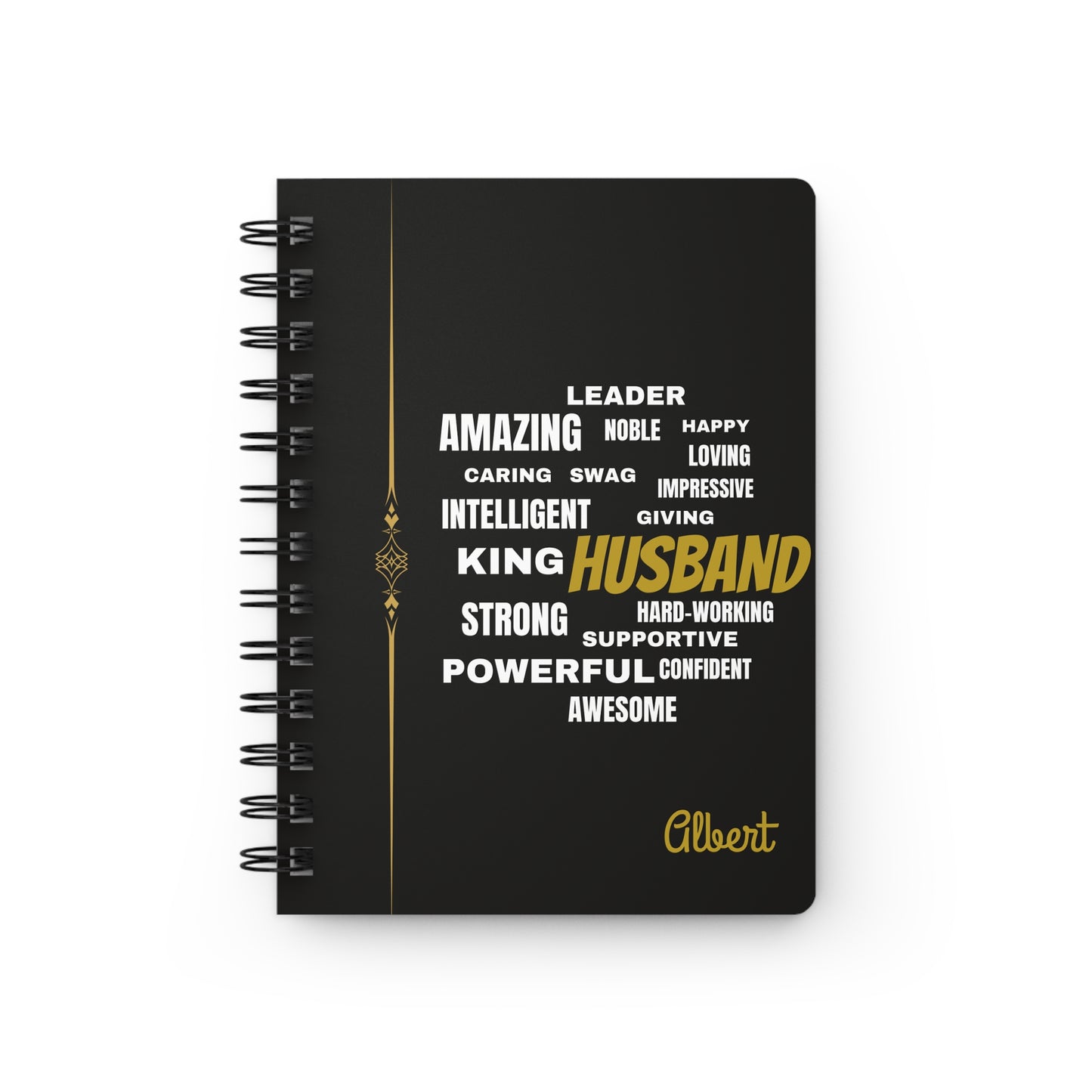 Husband/Writing Journals for Men/ Spiral Bound Journal
