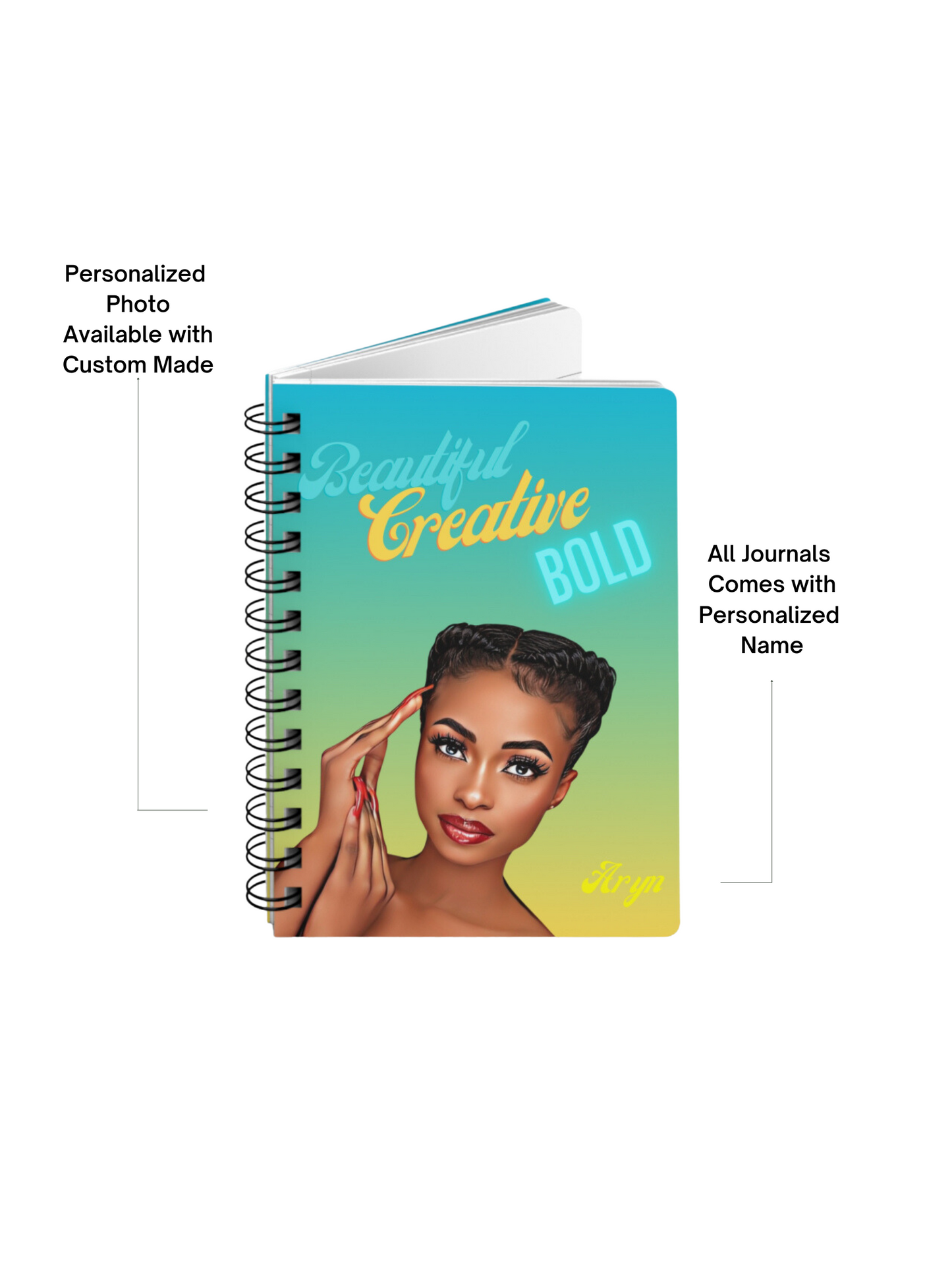 Beautiful/Creative/Bold/Spiral Bound Journal