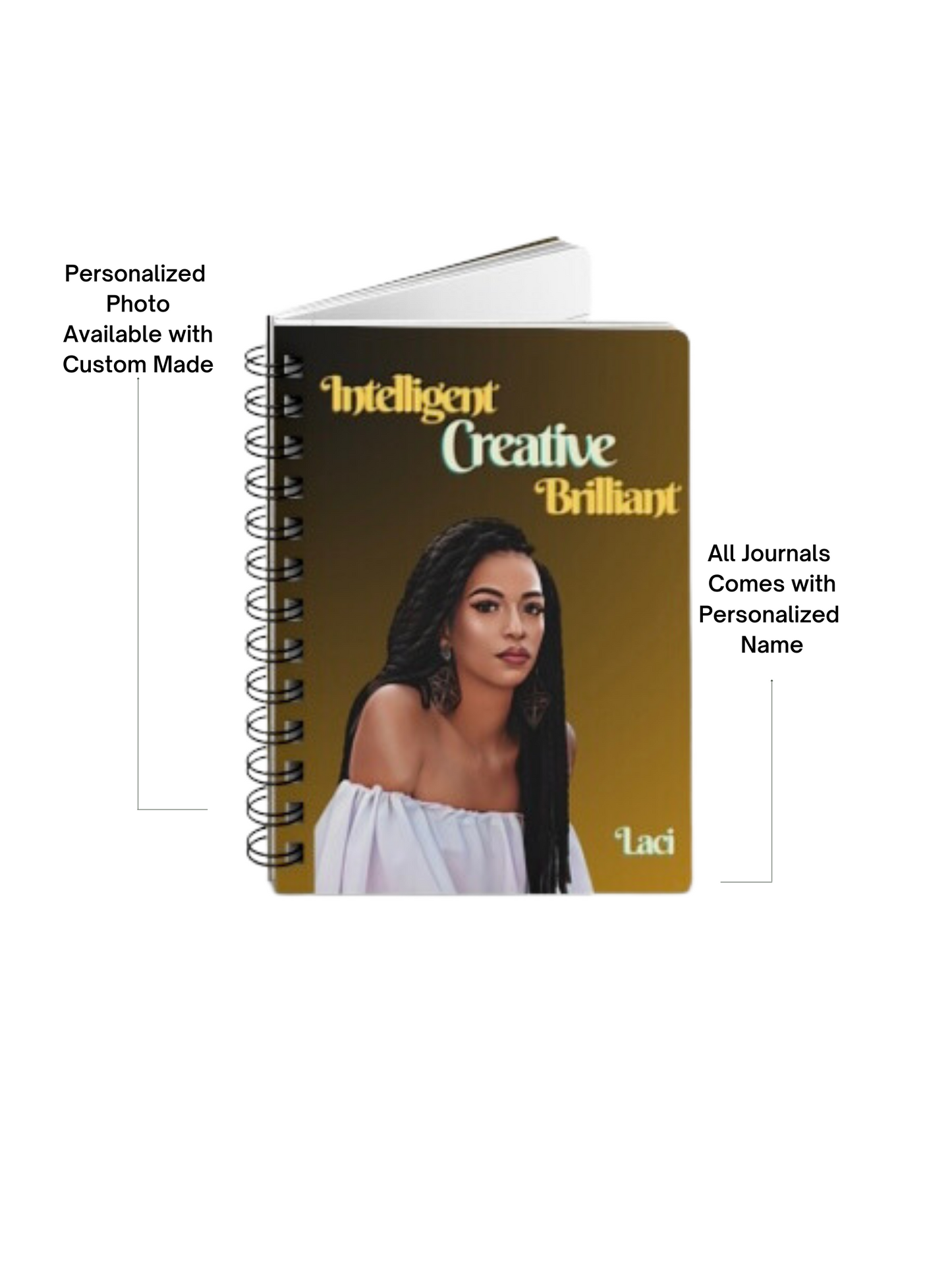 Intelligent/Creative/Brilliant/Spiral Bound Journal