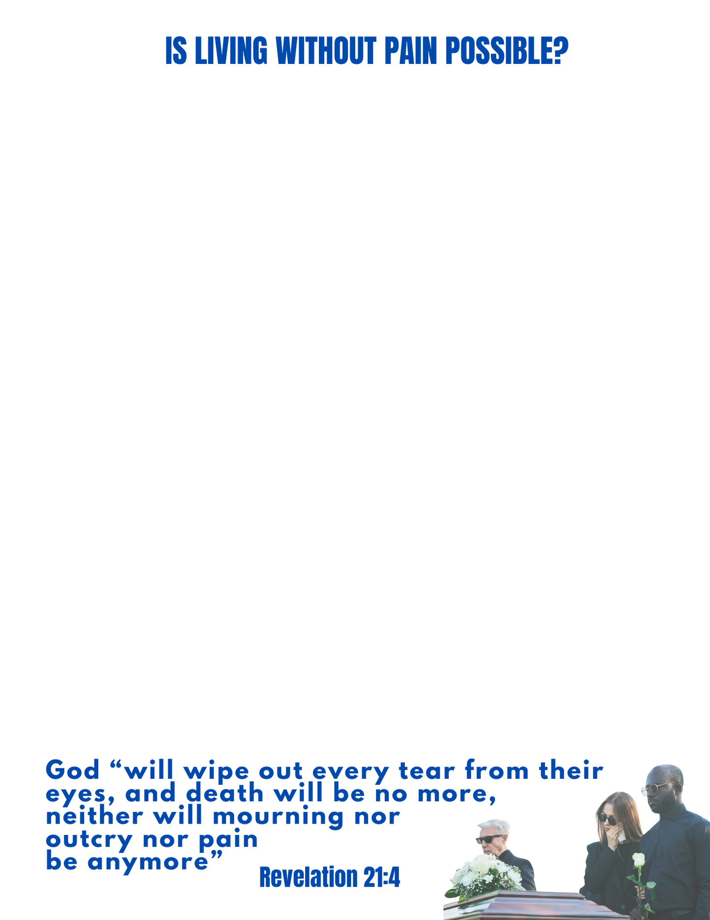 JW Letter Writing/ Is Living Without Pain Possible/ Revelation 21:4