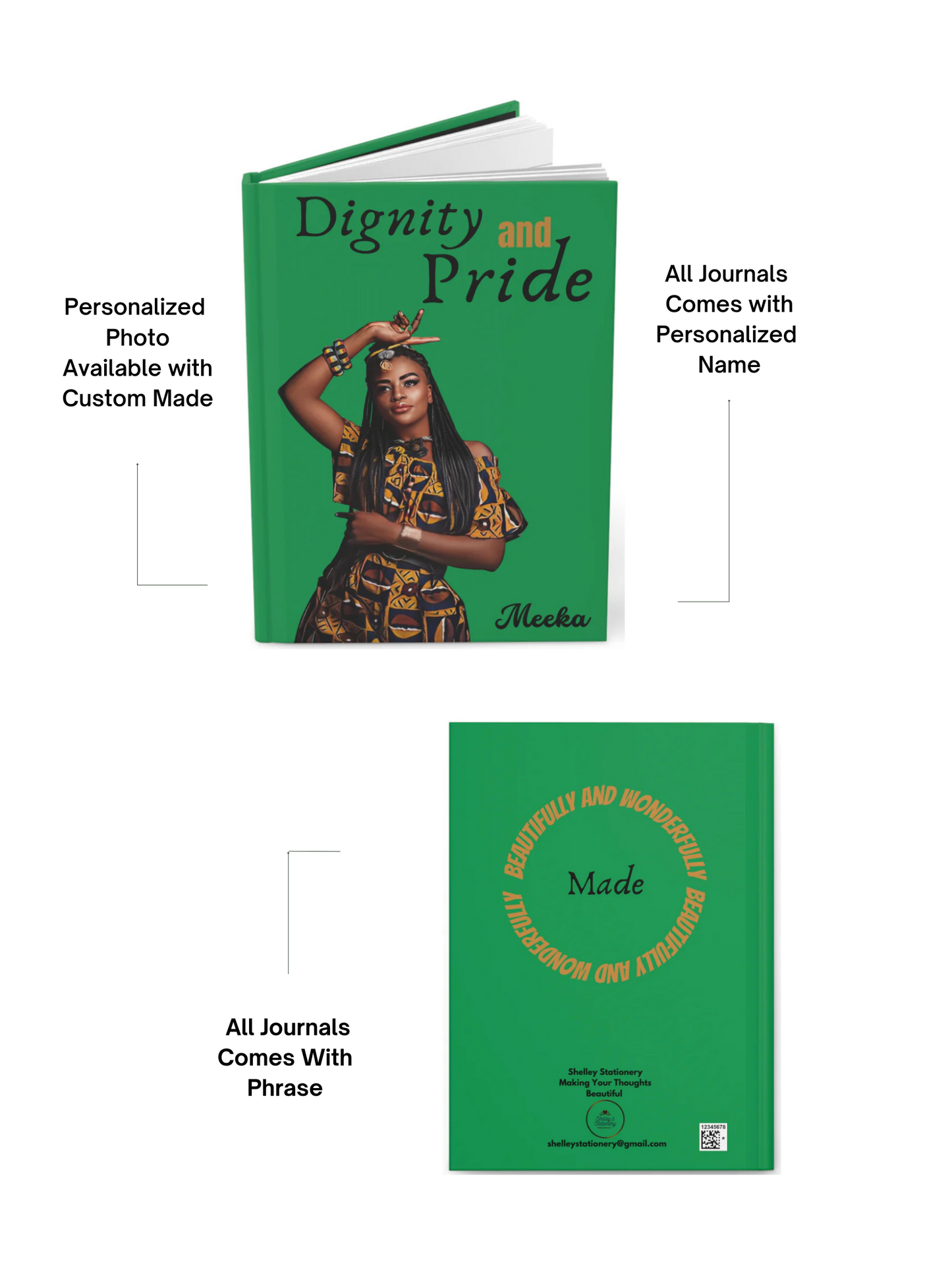 Dignity and Pride/ Hardcover Journal Matte