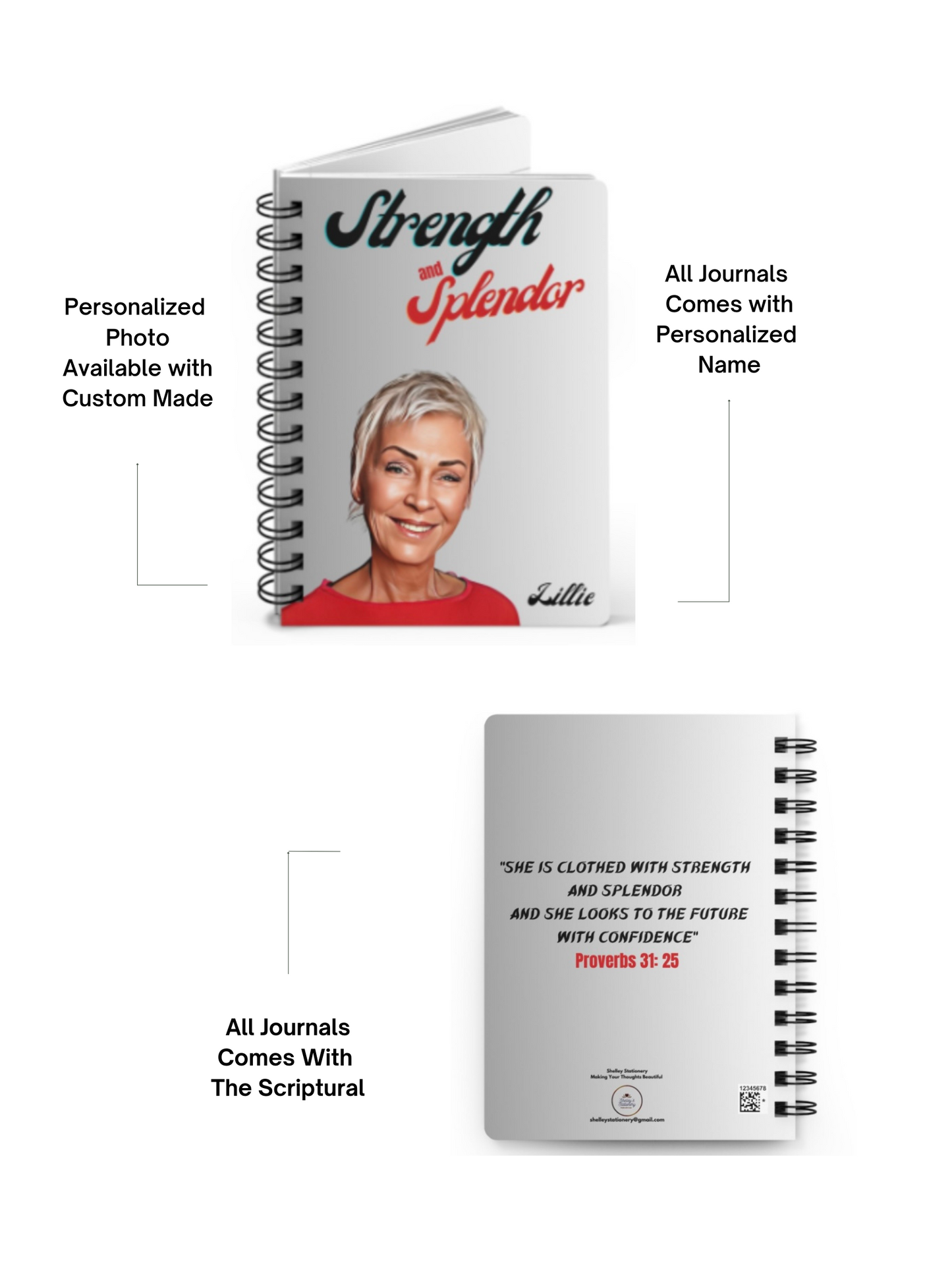 Strength and Splendor/ JW/ Spiral Bound Journal