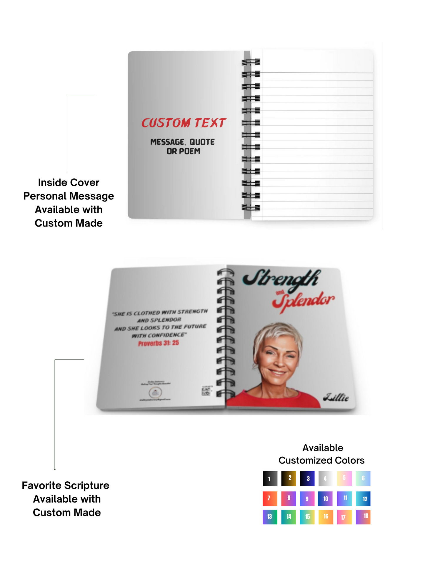 Strength and Splendor/ JW/ Spiral Bound Journal