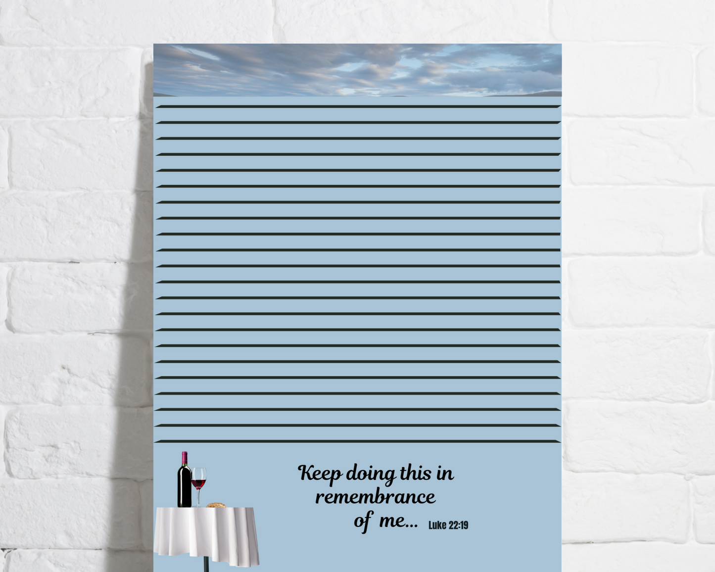 Memorial of Jesus’ Death Letter Writing Stationery