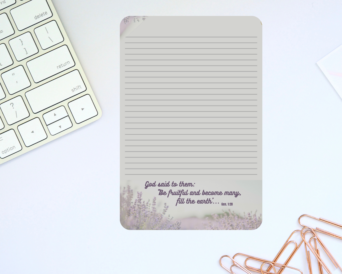 JW Letter Writing Stationery "Be Fruitful and become many" Gen 1:28